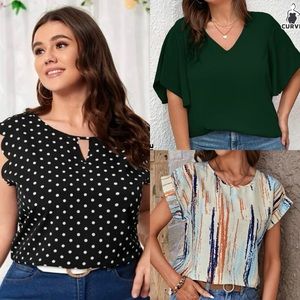 Shein lot of 3 tops multi colors women’s plus size 24/26W